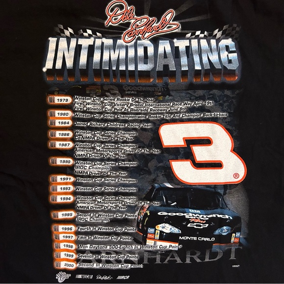Vintage Y2K Dale Earnhardt Intimidator Nascar T-Shirt - Picture 4 of 5